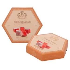 Turkish Delight With Cinnamon In Hexagon Carton Box (350gr)